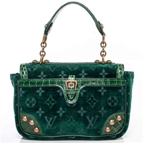 louis vuitton green purse